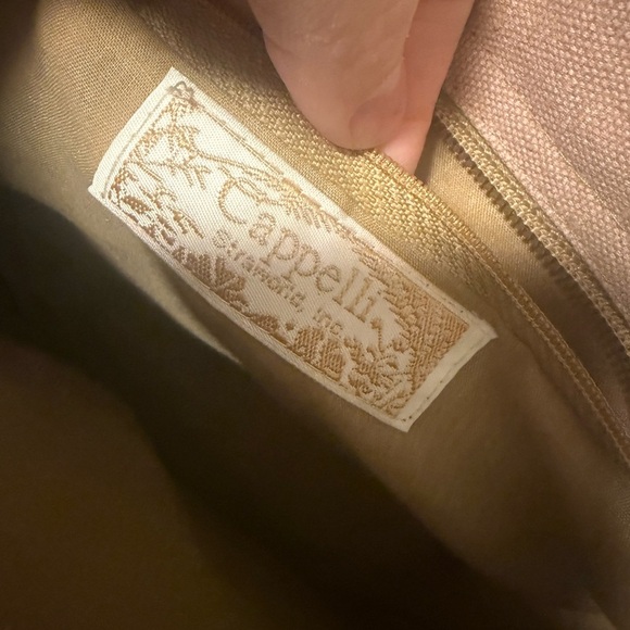 Cappelli Straworld Embroidered Straw Tote Monkey Palm Tropical Beach Bag - Picture 5 of 8